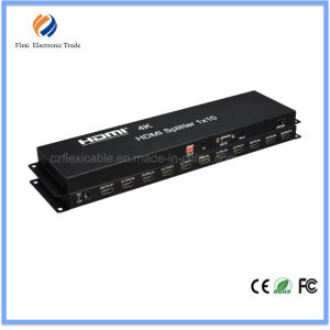 4kx2k HDMI1.4 Splitter 1X10 Support Edid and Cec Built-in IR Function