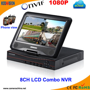 LCD Combo NVR 8 Channel 1080P