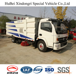 6cbm Dongfeng Euro 4 Vacuum Suction Road Sweeper Washing Truck